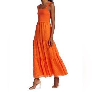 Alice + Olivia Neva Smocked Tiered Maxi Dress